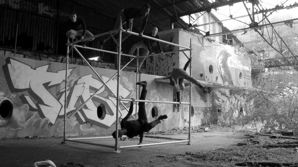 Danseurs du spectacle Jungle Trip / Parkour /  Compagnie Primitif